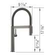 Culina Mini II Pull-Down Dual-Spray Kitchen Faucet - Satin Dark Steel, 527482