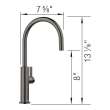 Culina II High Arc Beverage Faucet - RO Compatible - Satin Dark Steel, 527492