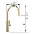 Culina II High Arc Beverage Faucet - RO Compatible - Satin Gold, 527493