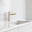 Alta II Low Arc Pull-Out Dual-Spray Kitchen Faucet - Satin Gold, 527561