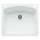 22-In X 25-In Single-Basin Granite Drop-In Or Undermount 2-Hole Residential Kitchen Sink in White