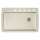 22-In X 33.5-In Single-Basin Granite Drop-In Or Undermount 5-Hole Residential Kitchen Sink in Biscuit