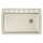 22-In X 33.5-In Single-Basin Granite Drop-In Or Undermount 7-Hole Residential Kitchen Sink in Biscuit