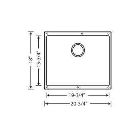 Precis 18.11-In X 20.87-In Single-Basin Granite Undermount Kitchen Sink