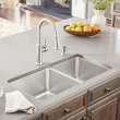 Blanco 442769 Formera Double Offset Undermount Kitchen Sink in Stainless Steel