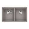 Blanco Precis 18.12-In X 29.75-In Double-Basin Granite Undermount Kitchen Sink