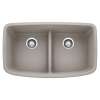Blanco 442755 Valea Double Undermount Kitchen Sink in Concrete Gray