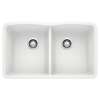 Blanco Diamond 19.25-In X 32-In Double-Basin Granite Undermount Kitchen Sink