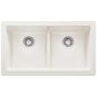 Blanco 526550 Vintera 33" Equal Double Apron Front Kitchen Sink in White