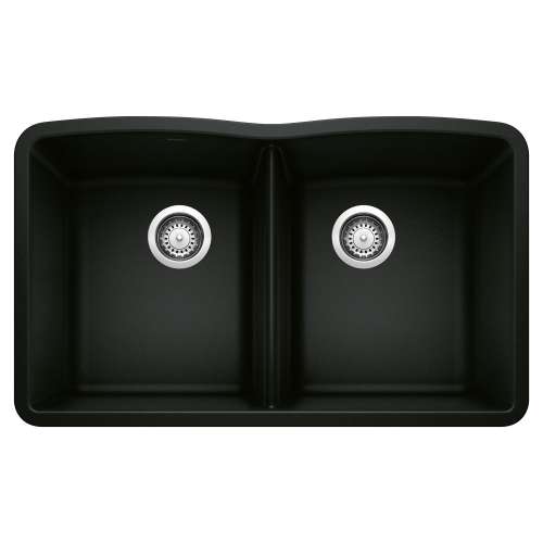 Blanco 442913 Diamond Equal Double Kitchen Sink in Coal Black