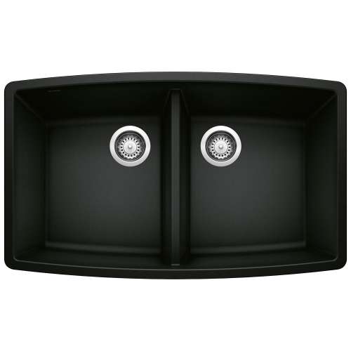 Blanco 442937 Performa Equal Double Kitchen Sink in Coal Black