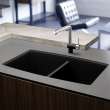 Blanco Performa 20-In X 33-In Double-Basin Granite Undermount Kitchen Sink