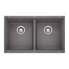 Blanco Precis 18.12-In X 29.75-In Double-Basin Granite Undermount Kitchen Sink