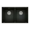 Blanco 442927 Precis Equal Double Kitchen Sink in Coal Black