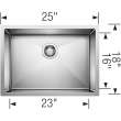 Blanco Precision 18-In X 25-In Single-Basin Undermount Kitchen Sink