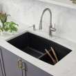 Blanco 442939 Performa Medium 1-3/4 Low Divide Kitchen Sink in Coal Black