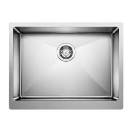 522215 Quatrus R15 27" Apron Front Single Kitchen Sink in Coal Black