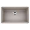 Blanco Precis Super Single Bowl Kitchen Sink in Concrete Gray