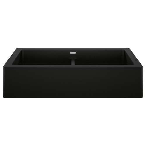 Blanco 526554 Vintera 33" Equal Double Apron Front Kitchen Sink in Coal Black