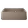 Blanco Ikon 33" Farmhouse/Apron Front Kitchen Sink with Low Divide in Truffle