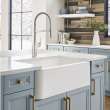 Blanco Ikon 33" Farmhouse/Apron Front Kitchen Sink with Low Divide in White