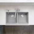 Blanco 526555 Vintera 33" Equal Double Apron Front Kitchen Sink in Concrete Gray