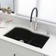 Blanco 442910 Diamond 1-3/4 Low Divide Kitchen Sink in Coal Black