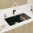 Blanco 442934 Precis Cascade Super Single Kitchen Sink in Coal Black