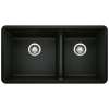 Blanco 442926 Precis 1-3/4 Bowl Kitchen Sink in Coal Black
