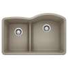 Blanco Diamond 32-In X 20.875-In Double-Basin Granite Undermount Kitchen Sink