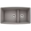 Blanco Performa 19-In X 33-In Double-Basin Granite Undermount Kitchen Sink