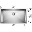 Blanco Quatrus 20.5-In X 37.5-In Single-Basin Undermount Kitchen Sink