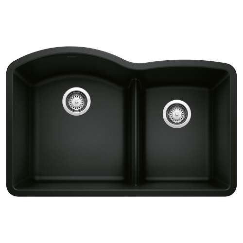 Blanco 442910 Diamond 1-3/4 Low Divide Kitchen Sink in Coal Black