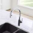 Blanco 526395 Urbena Pull-Down Kitchen Faucet in Cinder/Chrome