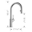 Blanco 526389 Urbena Pull-Down Kitchen Faucet in Classic Steel