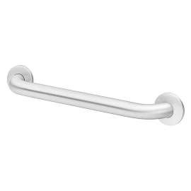 21-in L Stainless Steel Concealed Wall Mount Grab Bar, Satin