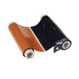 BBP85 Series R10000 Printer Ribbon, Roll of 200', Black/Orange, 8.8" W
