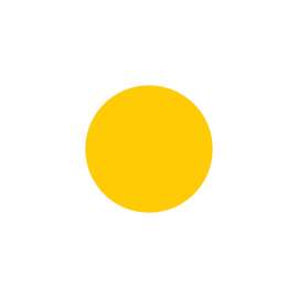 Color-Coded Dots 1.5 in Dia Yellow 500/RL