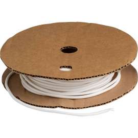 BRADYMARK Series PVC Tubing: Vinyl, White, 0.124" Dia x 100' L