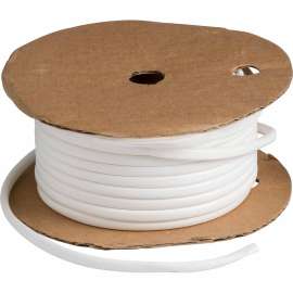 BRADYMARK Series PVC Tubing: Vinyl, White, 0.249" Dia x 100' L