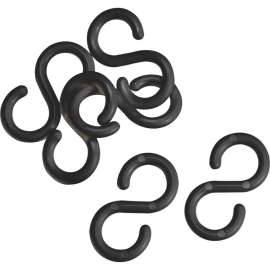 BradyLink Post S-Hooks, Black