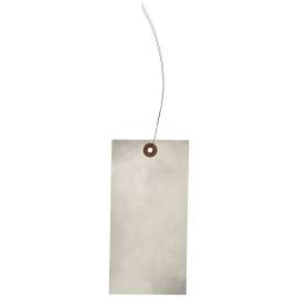 Blank Tyvek(R) Tags 3.125 in H x 6.25 in W White Pack of 100 Tags