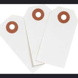 Blank Write-On Tags, 2.75" H x 1.375" W, Cardstock, White 1000/PK
