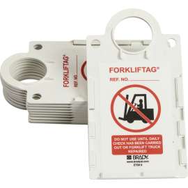 Forklift Tag Tag Holder, DO NOT USE UNTIL DAILY CHECK HAS BEEN CARRIED OUT OR FORKLIFT TRUCK REPAIRED