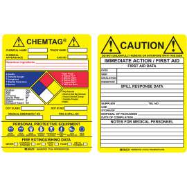 CHEMTAG Inserts, CHEMICAL NAME: TRADE NAME: CHEMICAL APPEARANCE: CAS NO: