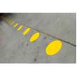 ToughStripe(R) Floor Marking Tape Dots - Polyester, Solid Color, Yellow, 3.5