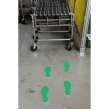 ToughStripe(R) Floor Marking Tape Footprint Set - Polyester, Solid Color, Green, 10