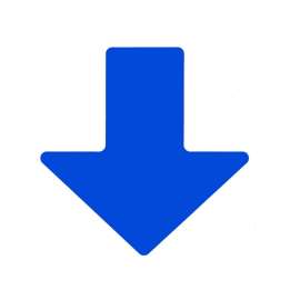 ToughStripe(R) Floor Marking Tape Arrows - Polyester, Solid Color, Blue, 2" x 5"
