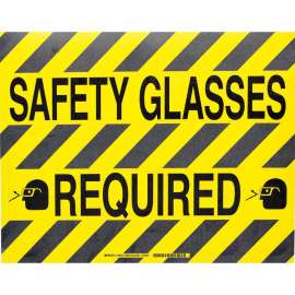 Floor Safety Sign, 14" H x 18" W x 0.011" D, Polyester