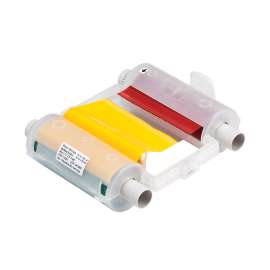GlobalMark Series R10000 Printer Ribbon, Roll of 200', Black/Green/Red/Yellow, 4.11" W x 200' L